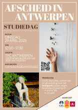 Flyer Afscheid in Antwerpen